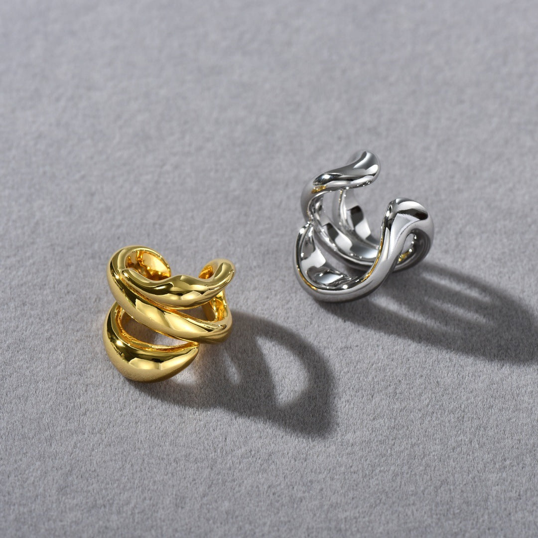 French Line Minimalist Small Multi-layer Simple Ear Cartilage Clip